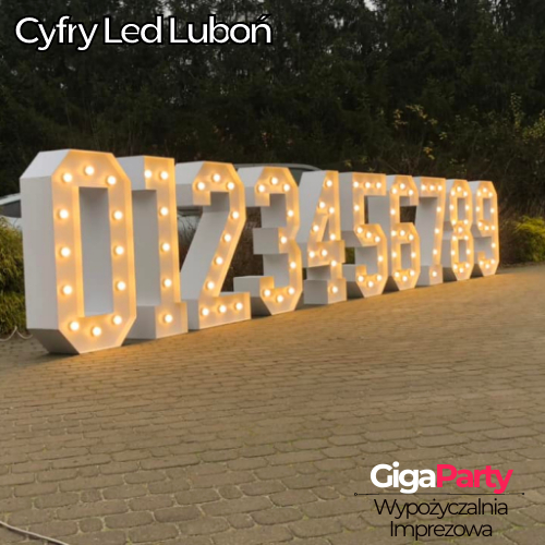 Cyfry Led Luboń urodziny